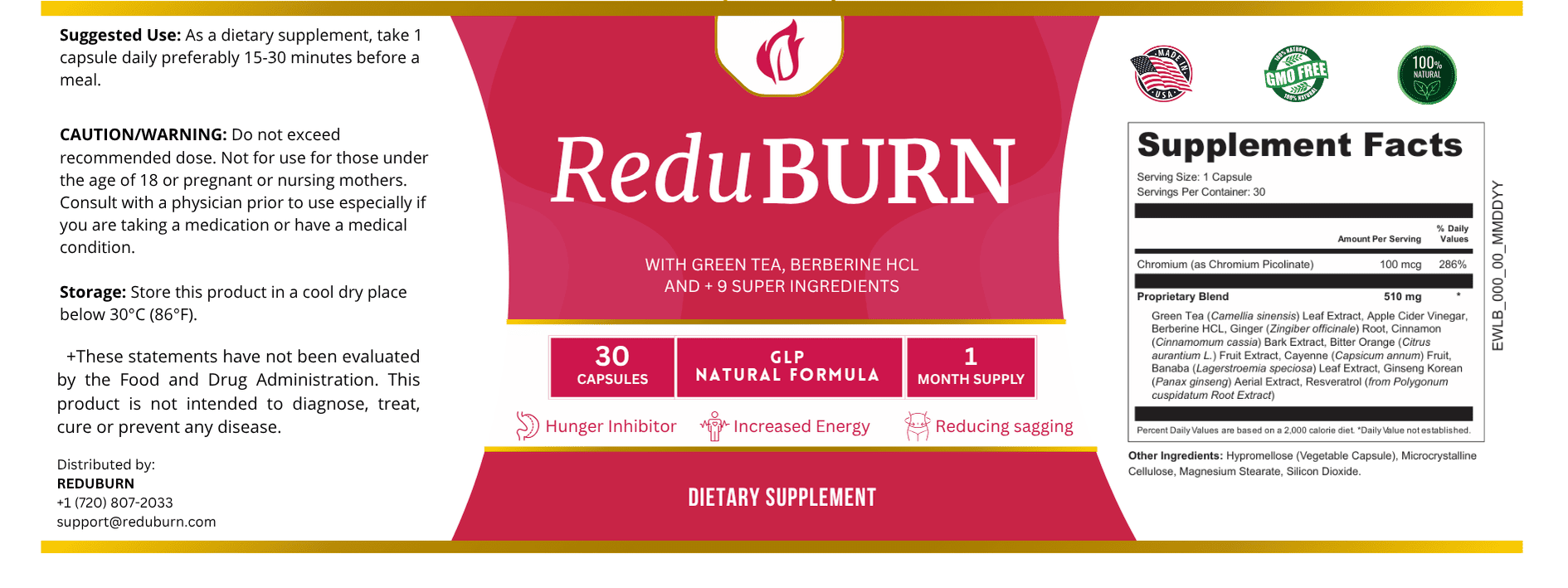 ReduBurn 6 Bottles